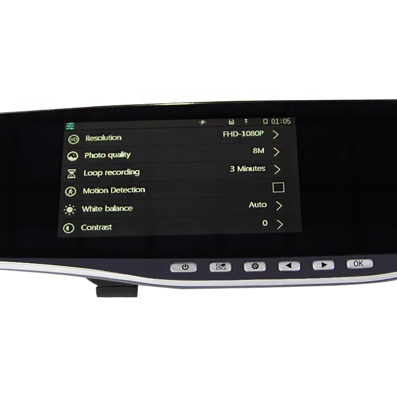 FHD 1080P DVR Dash камера 4,3 дюймов Автомобильный видеорегистратор зеркало заднего вида двойной объектив Dash Cam Автомобильная Камера авто видеорегистраторы ночное видение парковочный монитор
