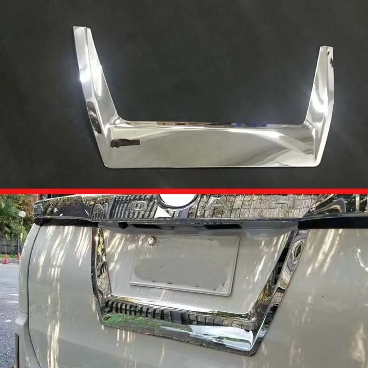 Для TOYOTA VOXY/NOAH R80 2018 2019 ABS Хромированная задняя крышка дверь номерной знак