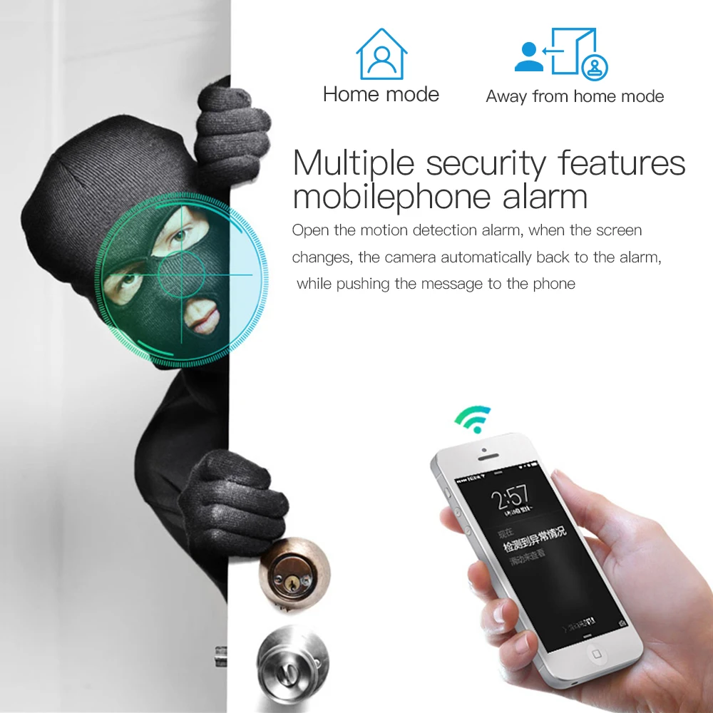 Graneywell 360 видеокамера 1080P ip-камера Двусторонняя аудио камера для видеоняни