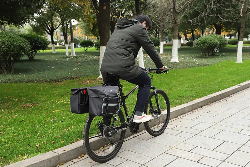 WEST BIKING велосипедные сумки на багажник водонепроницаемые велосипедные сумки 25л большая емкость багаж дождевик карго Перевозчик корзина MTB велосипедные сумки