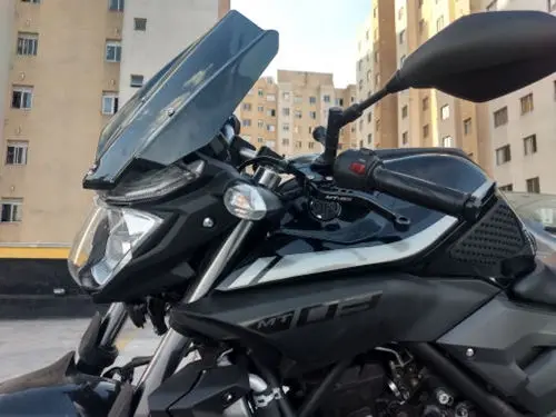 Дымчатый и черный цвет мото ветер экран s Ветер Дефлектор экран для YAMAHA MT03 MT 03 с монтажным кронштейном лобовое стекло