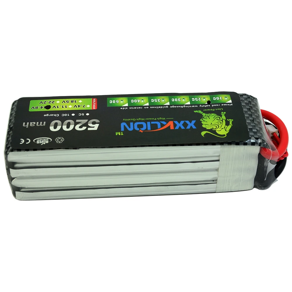 XXKLION 4S Lipo аккумулятор 14 8 v 5200mAh 25C для rc вертолета автомобиля лодки квадрокоптера