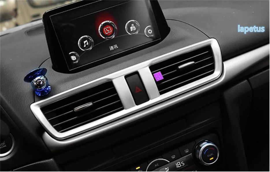 Lapetus для Mazda 3 AXELA седан хэтчбек 2017 2018 ABS средняя приборная панель выход