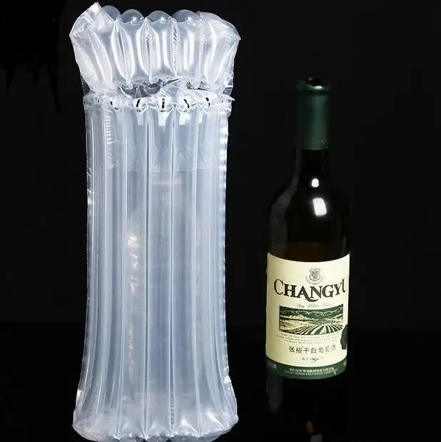 

32*8cm Air Dunnage Bag Air Filled Protective Wine bottle Wrap Inflatable Air Cushion Column Wrap Bags 5000pcs/lot #SL8693