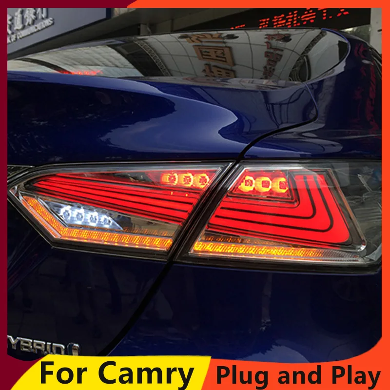 KOWELL стайлинга автомобилей для Toyota Camry 2018 задних сигнальных огней светодиодный
