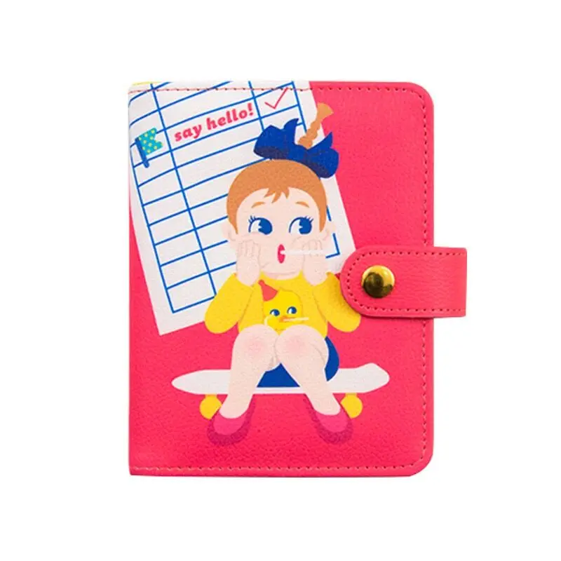 Red small Bentoy милый держатель для карт для девочек, сумка для женщин, 100 шт., дневник для страниц, записная книжка, Kawaii, планировщик путешествий, чехол для блокнота, дневник из бисера - Цвет: Red small