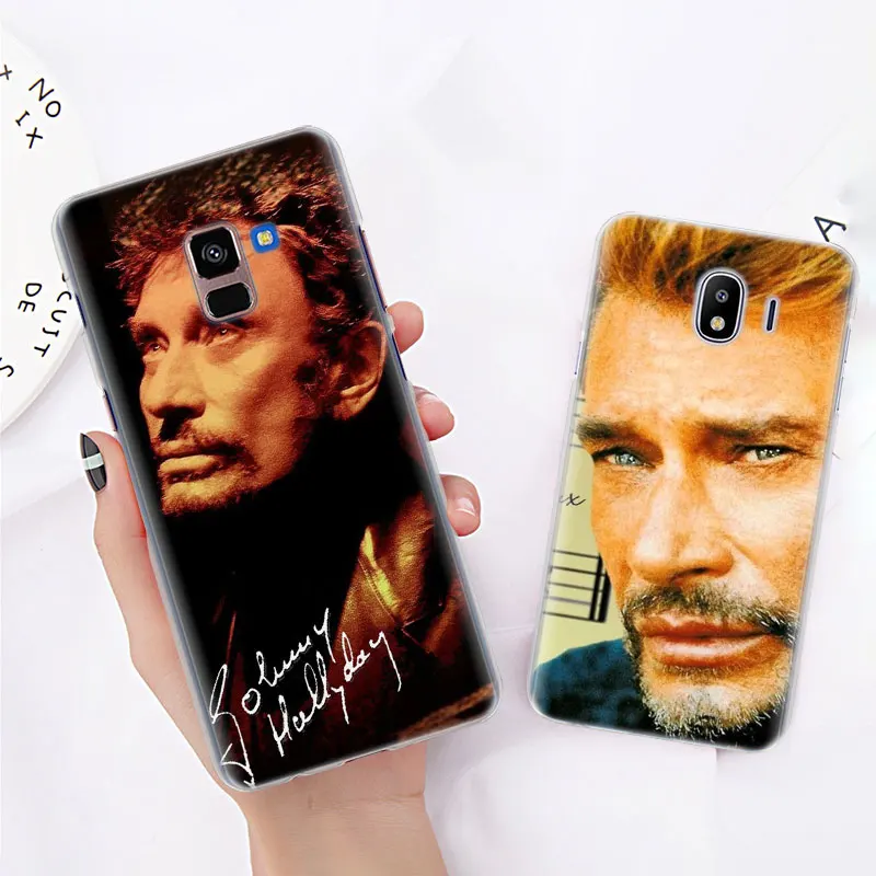 Джонни Холлидей чехол для samsung Galaxy J4 J6 плюс J3 J5 J6 J7 J8 C2 Core J5 J7 премьер Футляр для телефона