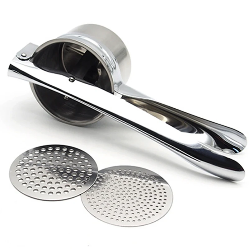 QuickDone Нержавеющая сталь для картофельного пюре Ricer ручная соковыжималка