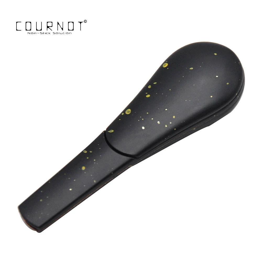 

COURNOT Spots Spoon Style Metal Smoking Pipe 96MM Zinc Alloy Tobacco Herb Pipe Smoke Hand Spoon Pipe Accessories