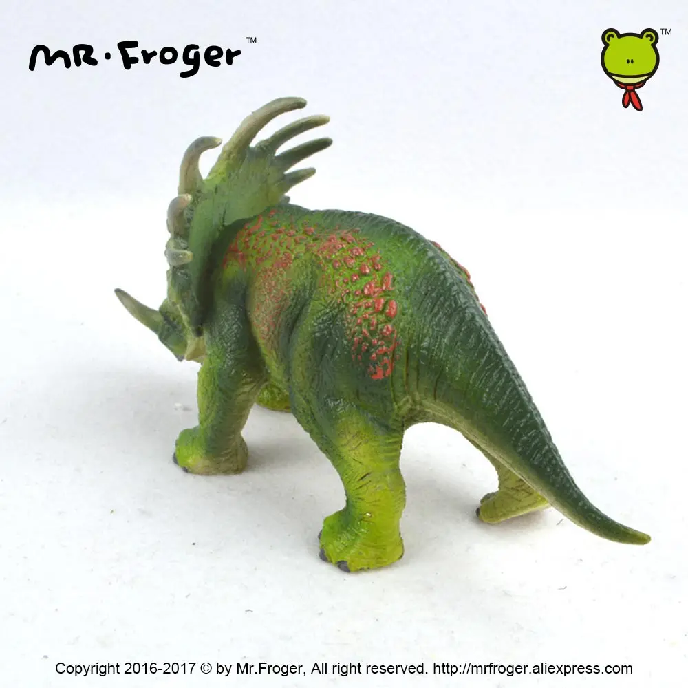 Mr. Froger Styracosaurus динозавр зеленая модель трицератопса ПВХ фигурка доистория
