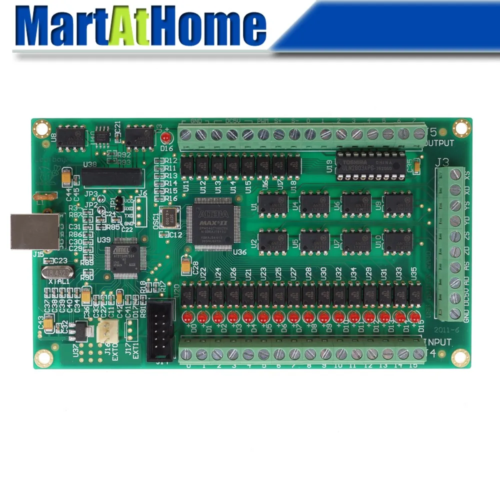 Argedo новая 4 осевая USB карта с ЧПУ Mach3 200KHz Breakout плата интерфейсная поддержка Windows7/8 #