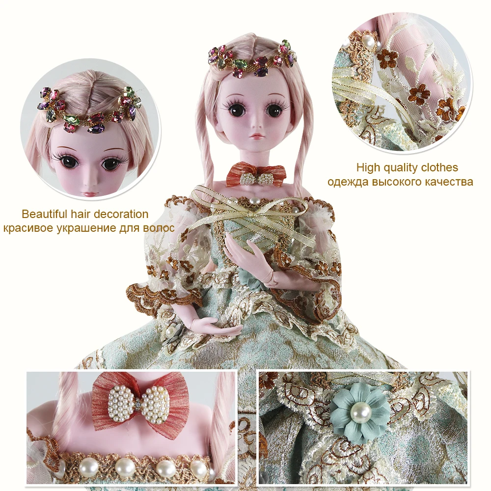 UCanaan/19 суставов 23 6 ''BJD кукла с одеждой наряд обувь парик Макияж для подарок