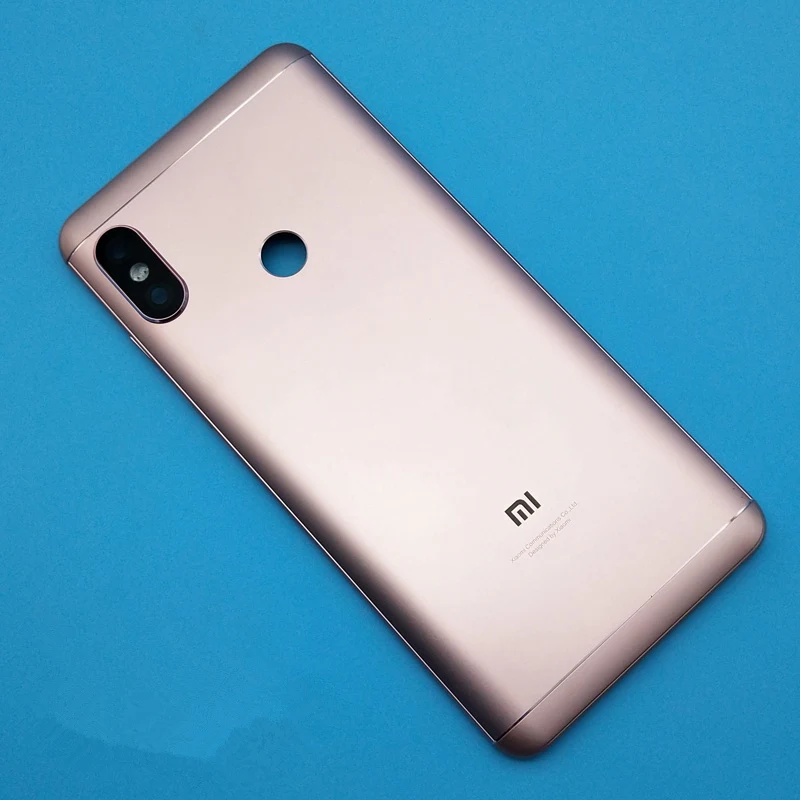 Задняя крышка с кнопкой отпечатка пальца для Xiaomi mi Red mi Note 5, задняя крышка для аккумулятора для Red mi Note5, чехол с боковыми клавишами, стекло для камеры