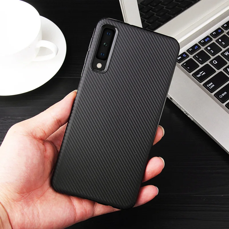 Текстурный чехол из углеродного волокна для Huawei P20 lite pro P8 P9 P smart Honor 7A 7C 7X 8X 8 9 10 Mate 20