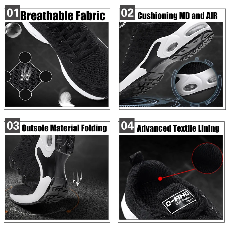 QIANDA/Лидер продаж амортизирующая обувь для бега женщин спортивная на шнуровке