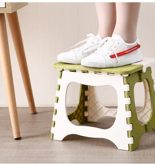 Пластиковая Складная маленькая скамейка для ванной комнаты детский и взрослый