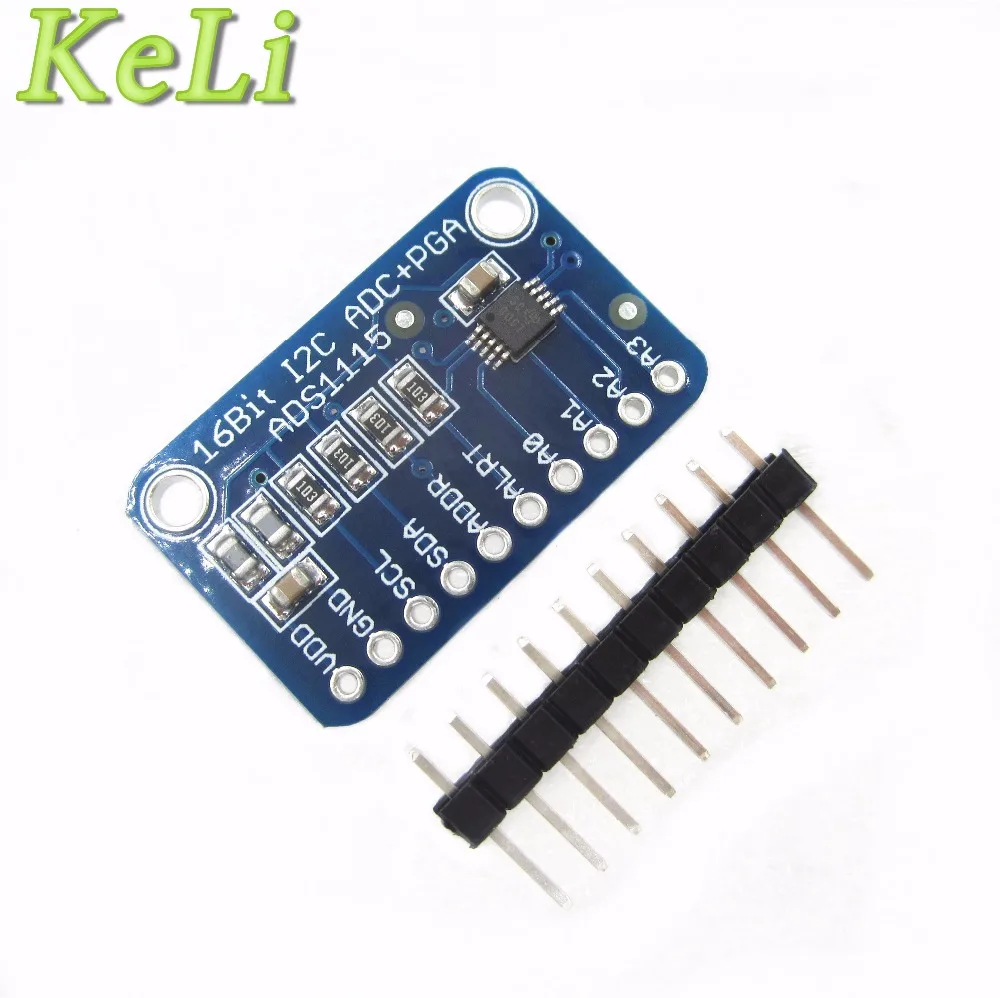 

16 Bit I2C ADS1115 Module ADC 4 channel with Pro Gain Amplifier RPi