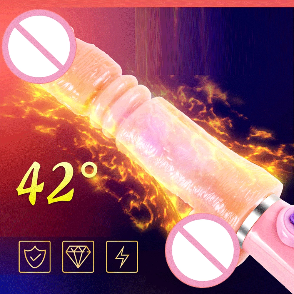 Реалистичный фаллоимитатор вибратор с зарядкой через USB автоматический