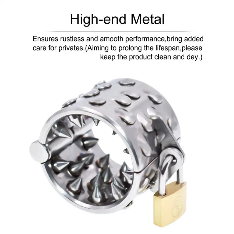 Клетка верности из нержавеющей стали сверхмощная клетка для пениса с шипами