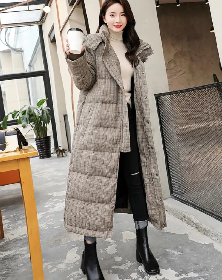 2018 зимняя Модная брендовая Женская куртка с капюшоном пуховое хлопковое пальто