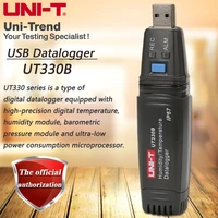 uni t ut330b usb data logger mini pc connection temperature humidity meter data storage data readback thermo hygrometer
