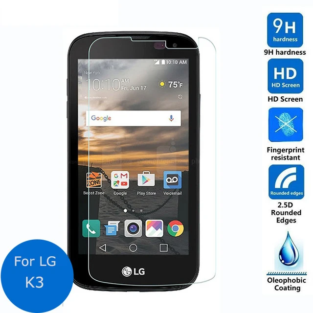 2.5D Закаленное стекло для LG K3 Высококачественная защитная пленка
