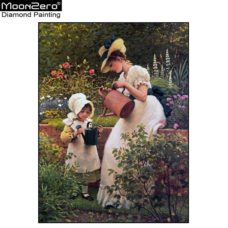 Новый полный набор для вышивания бисером 5D Diy Diamond Painting Cross Stitch Garden Beauty Mosaic Handwork Crafts 3D Picture Embroidery Kits.