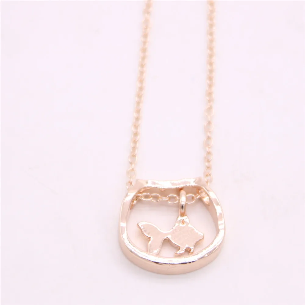 Hot fish and tank pendant necklace Child interest designed for women | Украшения и аксессуары