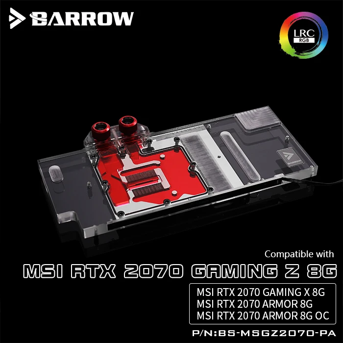 Barrow BS MSGZ2070 PA LRC 2 0 полное покрытие графическая карта водяного охлаждения блоки для