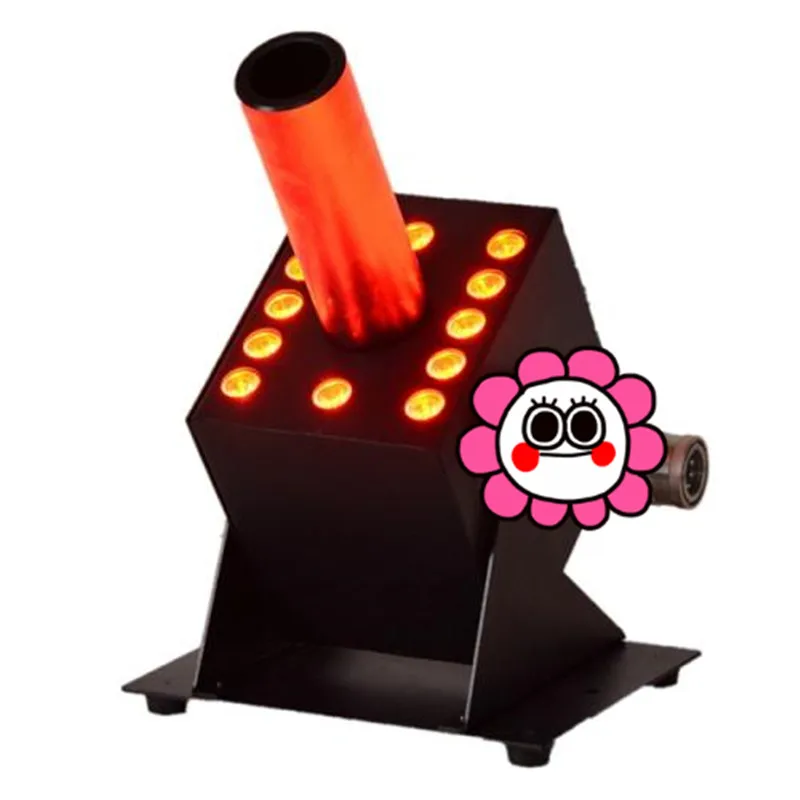 6 pieces Stage performance led co2 jet smoke machine 12*3W RGB 3in1 LED CO2 Jet color fog for wedding | Освещение