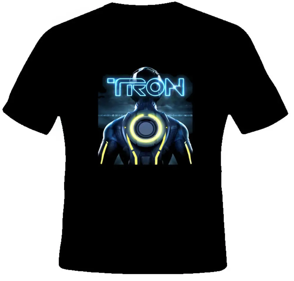 Футболка с героями мультфильмов Tron Video Game крутая футболка Мужская унисекс новая