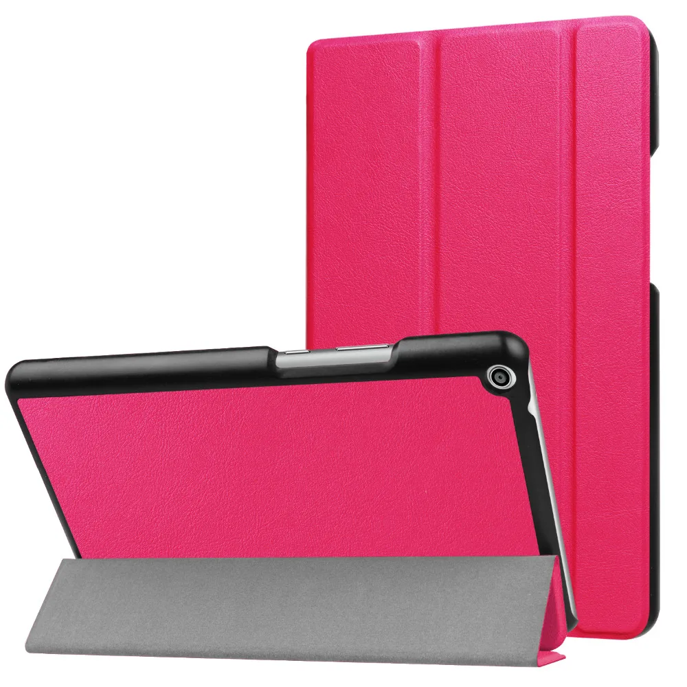 Ультратонкий чехол книжка из искусственной кожи на магнитной застежке с тремя