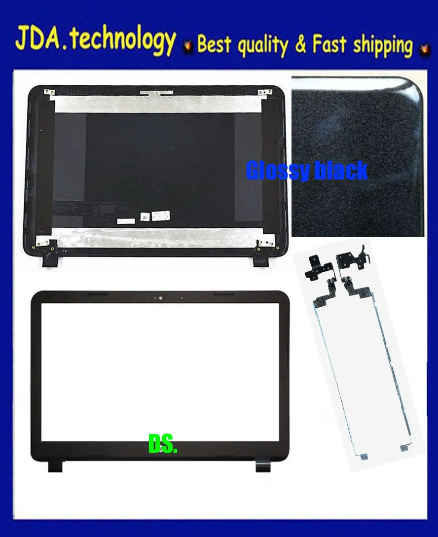 LCD AB cases hinge Wellendorff Глянцевый для hp 250 255 G3 15-G 15-R 15-H 15Z-G 760967-001 15-G001XX 15-G010DX задняя крышка и передняя рамка и петли - Цвет: LCD AB cases hinge
