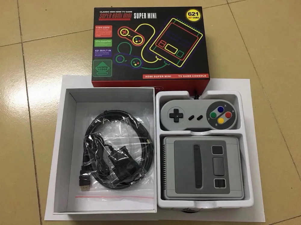 Супер мини HDMI семейный ТВ 8 бит SNES Видео игровая консоль Ретро Классический HD