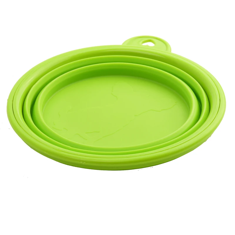 Hot Sale Kawaii Pet Dog Cat Portable Silicone Collapsible Travel Feeding Bowl Water Dish Folded Feeder High Quality | Дом и сад