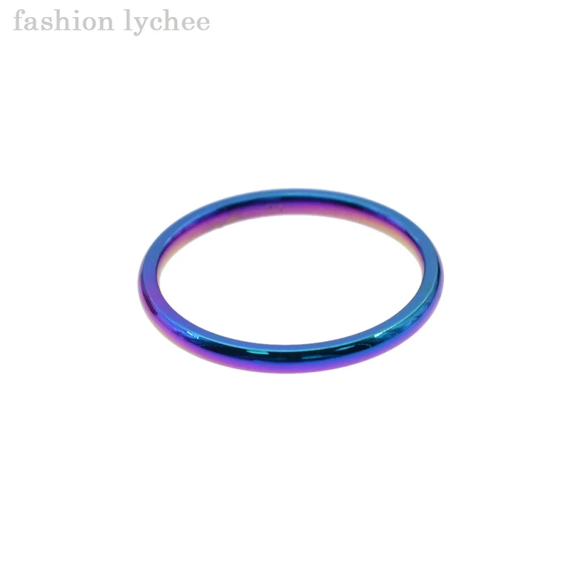 Мода Личи 2 мм титановая сталь цветной Радужный Браслет Модные женские Свадебные