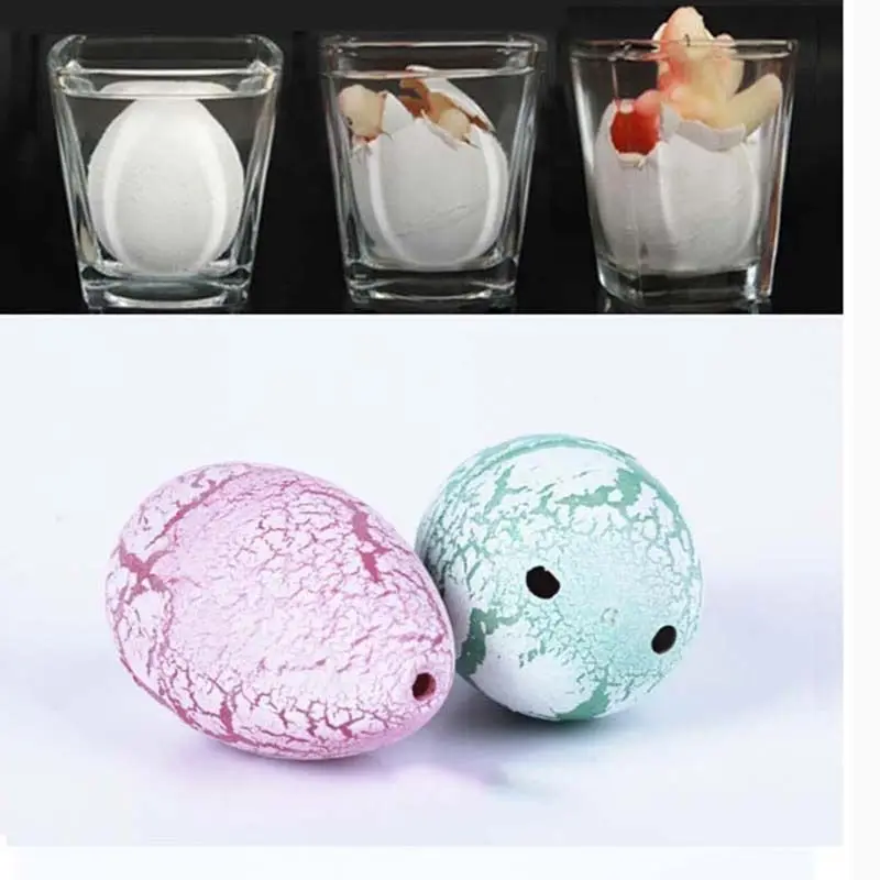 

Hot Novel Water Hatching Inflation Dinosaur Egg Watercolor Cracks Grow Egg Educational Toys Color Send By Random