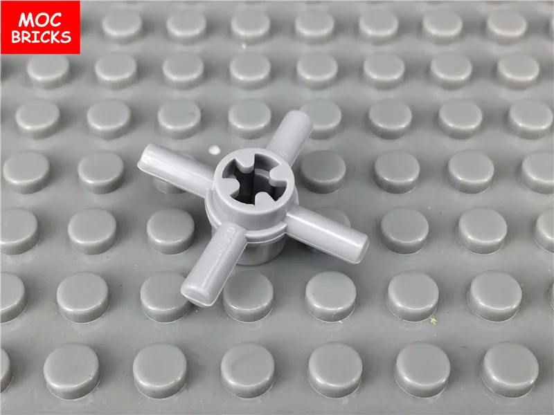 10 шт./лот MOC кирпичи светло серого цвета Technic соединительная втулка оси с 4