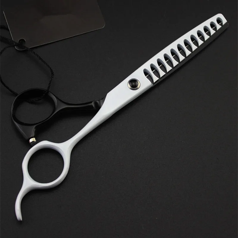 

Professional japan 440c 6 inch 12 Teeth Fishbone hair scissors hair salon Scissor barber Thinning shears hairdressing scissors