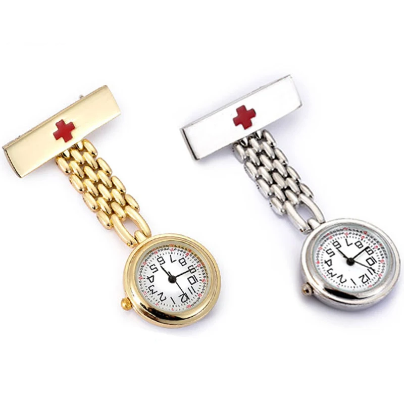 Женские часы из нержавеющей стали карманные портативные с ФОБ-браслетом для