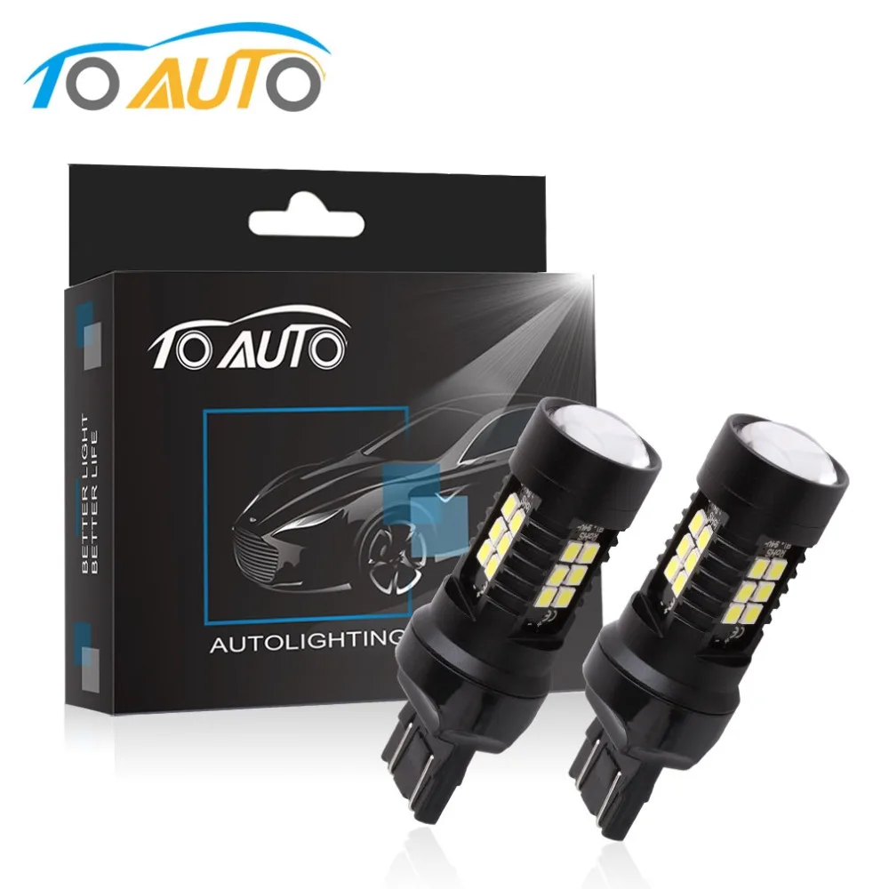 Светодиодный фонарь T20 W21W 2 шт. светодиодный WY21W 7440 7443 T25 3157 3156 p27/7 Вт 1200Lm стоп сигнал