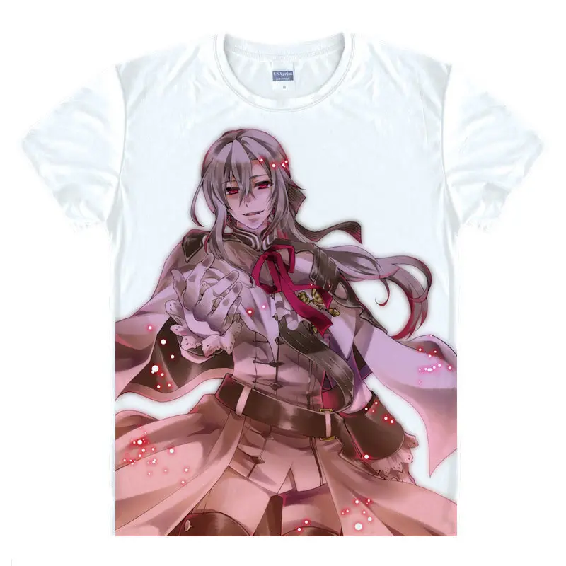 Футболка Seraph of the End Shinoa Hiragi мужская летняя футболка аниме рубашка милая белая