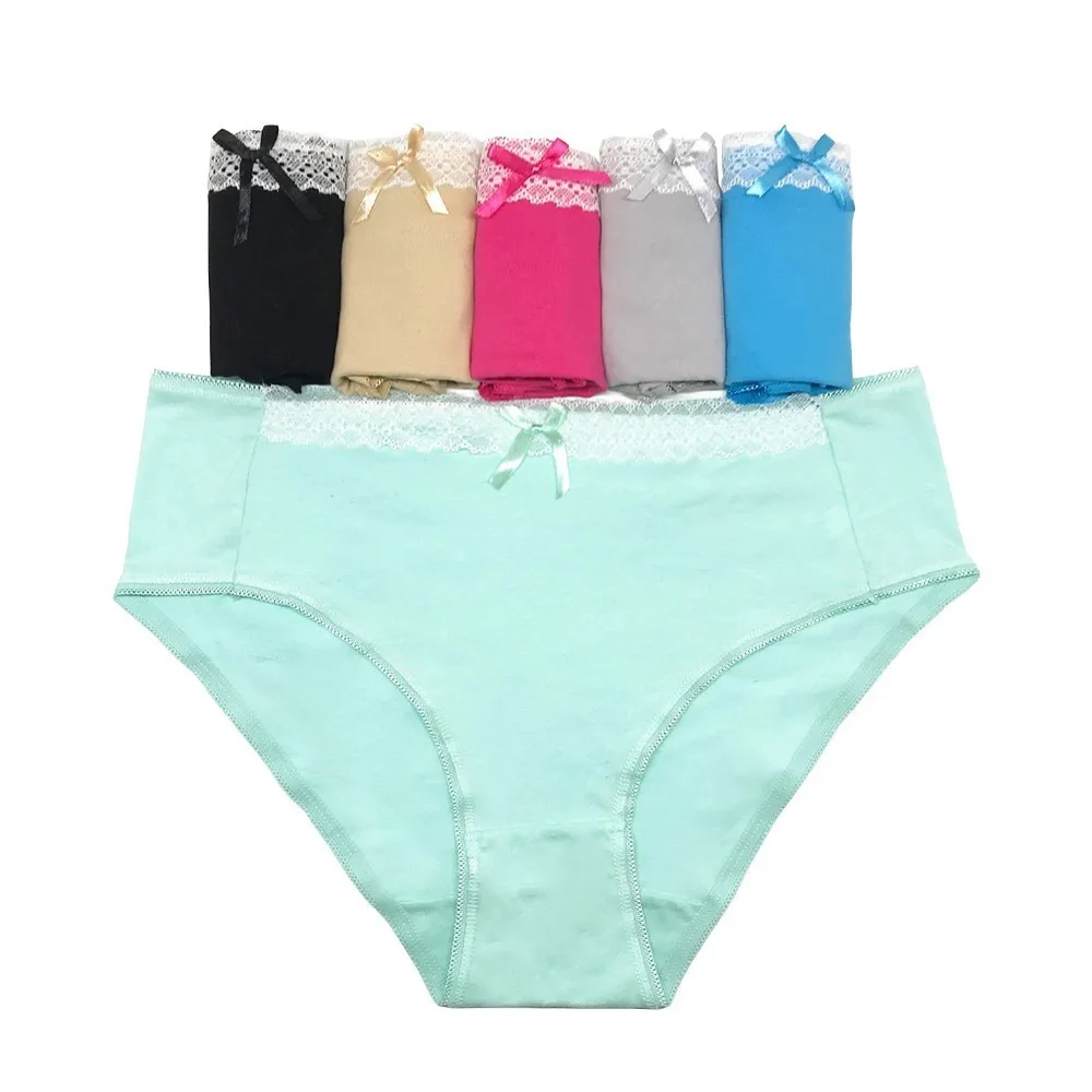 

OURBLOG Plus Size 4XL 5PCS/lot Women Panties Sexy Cotton Underwear Girls Cute Printed Intimate Underpants Lady Breathable Briefs
