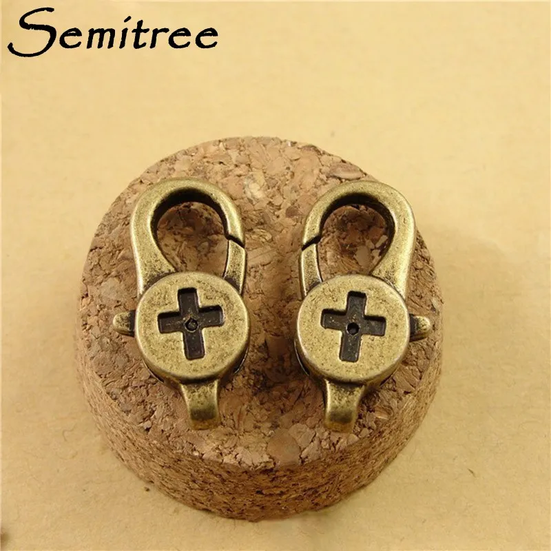 10 шт./лот винтажные застежки карабины с крестом для самостоятельного