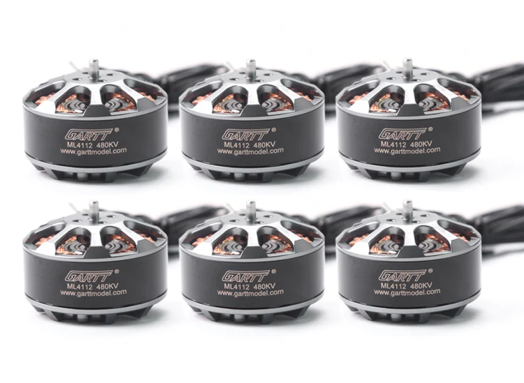 6 шт. бесщеточный двигатель GARTT ML 4112 480KV для радиоуправляемого квадрокоптера