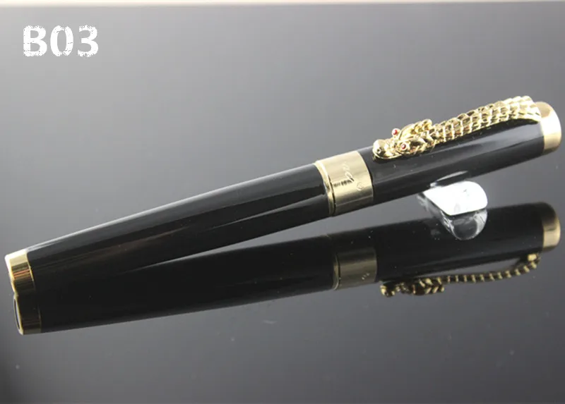 D 1 шт./лот JINHAO шариковая ручка 1200 Canetas Серебряный Золотой зажим для ручки бизнес-руководителя быстрое письмо ручка роскошная ручка 14.*1,4 см - Цвет: D