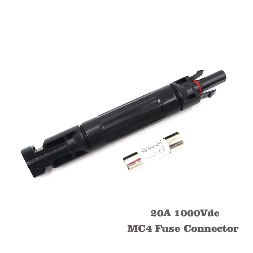 5A 10A 15A 20A 30A 1000VDC F Использовать для панели солнечных батарей F Использовать держатель защитный MC4 разъем F использовать защиту фотоэлектрических - Цвет: MC4 Fuse 20A