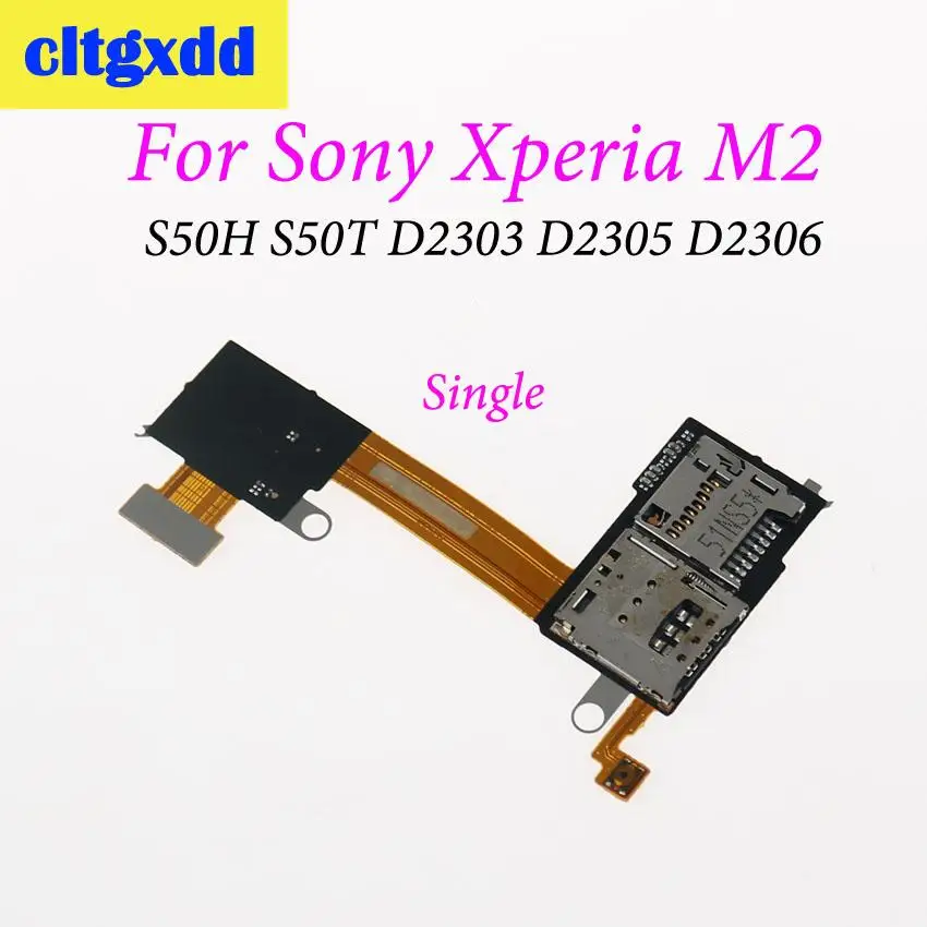 Cltgxdd sim карта TF слот для карты держатель кабель Sony Xperia M2 S50H D2303 D2305 D2306 кнопка