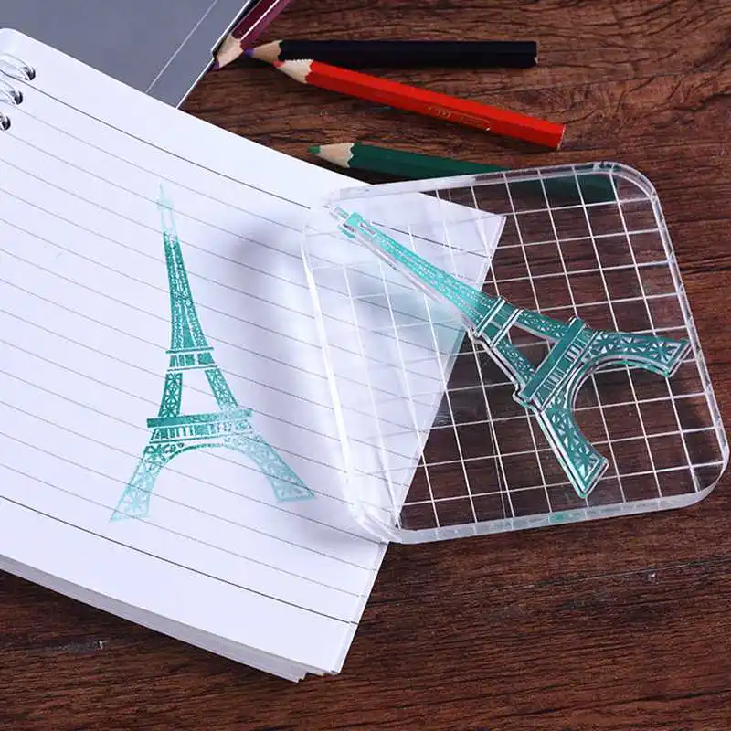 Прозрачный штампы EiffelTower статуя свободы для Скрапбукинг DIY силиконовые