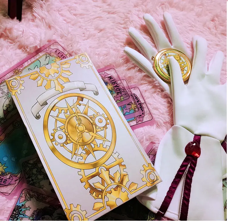 Аниме карты Captor Kinomoto Sakura Таро прозрачные Cardcaptor ПВХ Волшебная коробка косплей